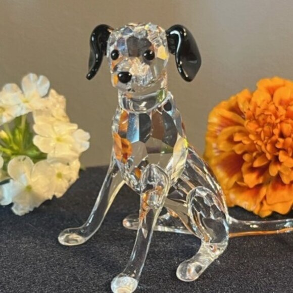 Swarovski Dalmation mother dog Lead Crystal Made in Austria in Original box